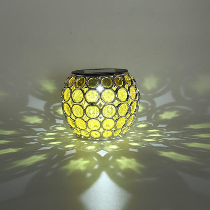 Lampe de Table Solaire Mosaïque Colorée LED