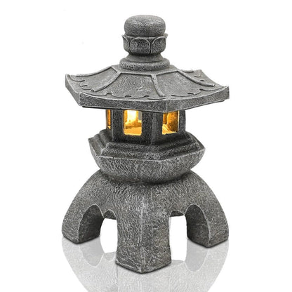 Lanterne Japonaise Solaire pour Jardin Apaisant