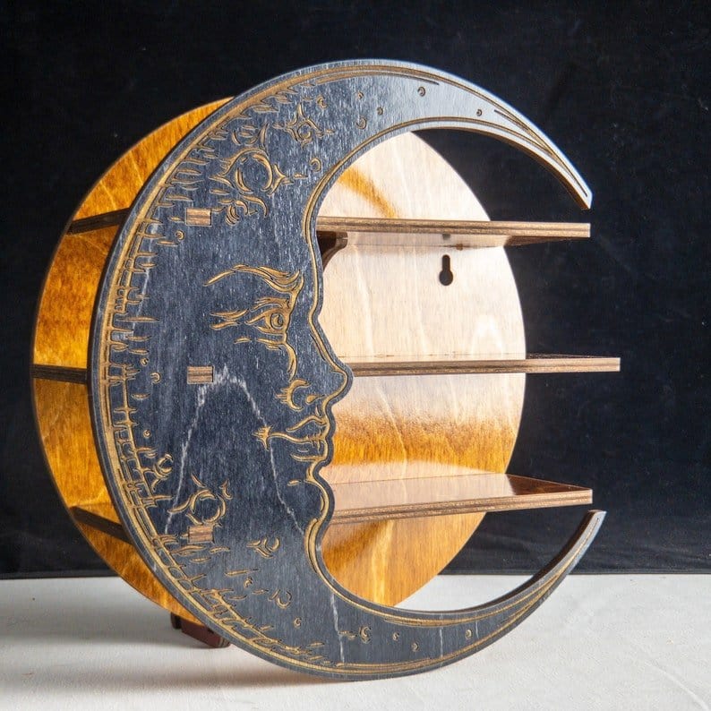 Étagère "Croissant de Lune" en Bois