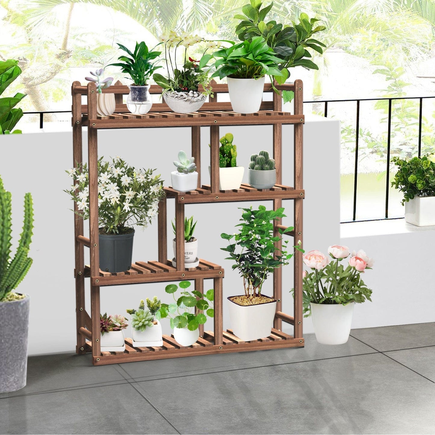 Meuble Porte Plante en Bois "Diseinua"
