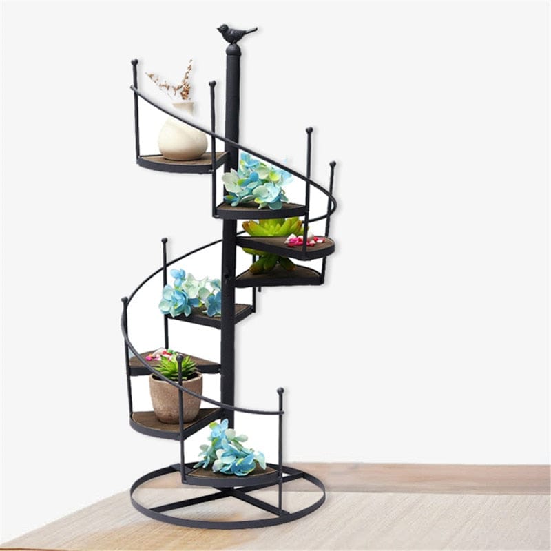 Porte Plante Escalier en Fer