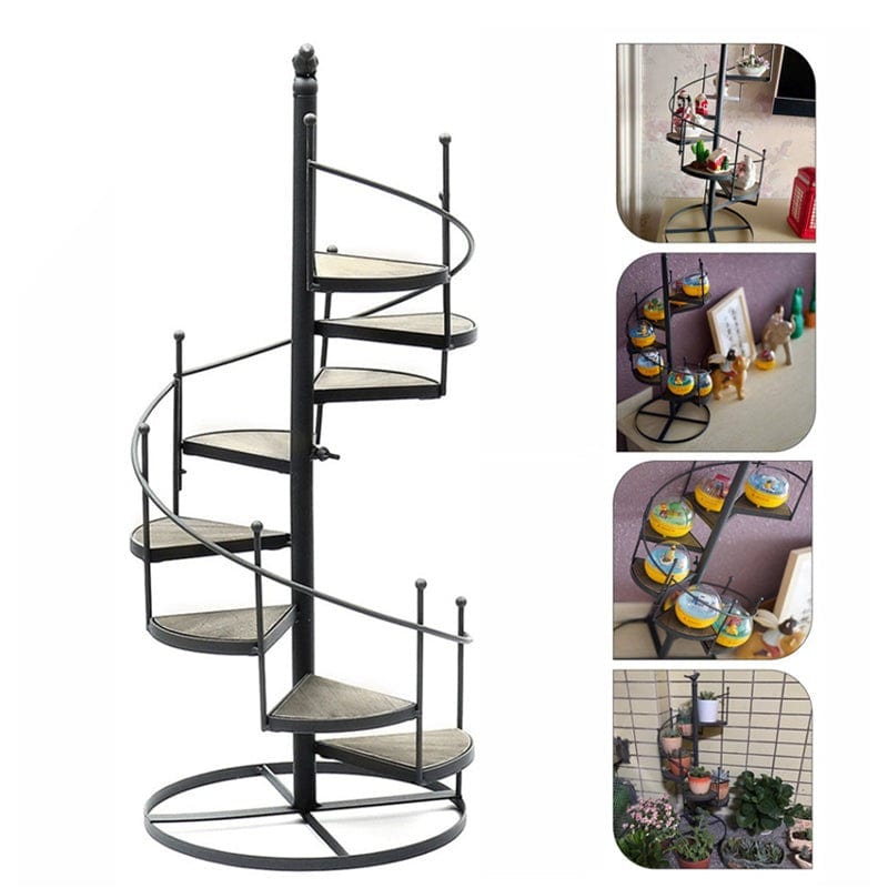 Porte Plante Escalier en Fer