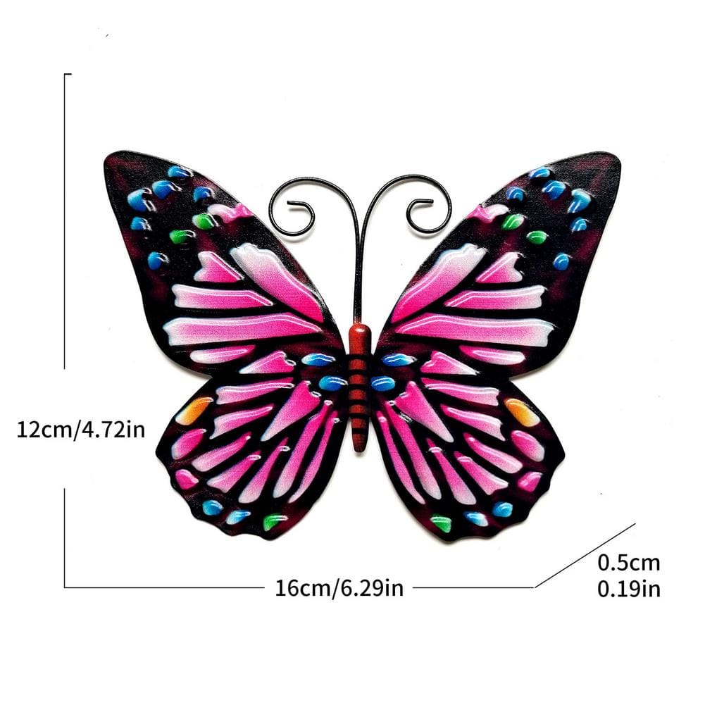 Papillon Mural en Metal