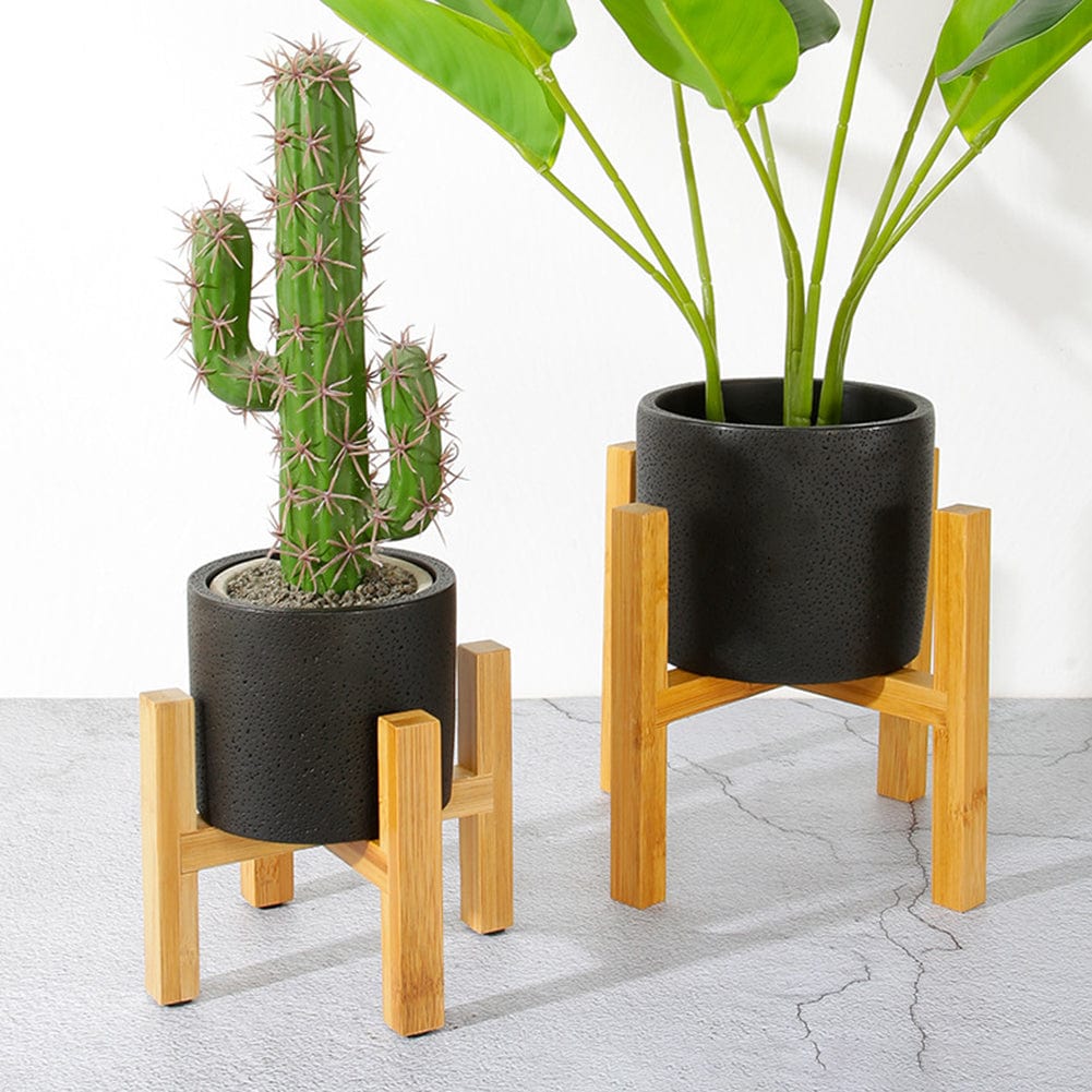 Petit Support de Plante en Bois de Bambou "Txikia"