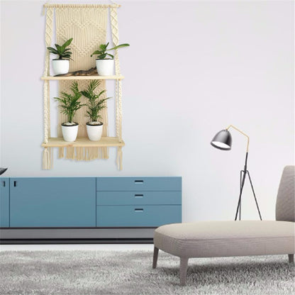 Porte plante en Macramé mural "Berdea"