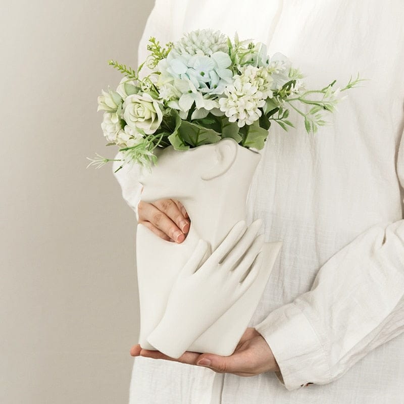 Vase Buste de Femme en Céramique