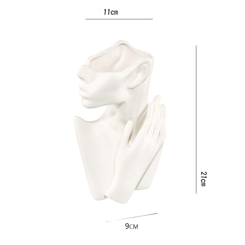 Vase Buste de Femme en Céramique