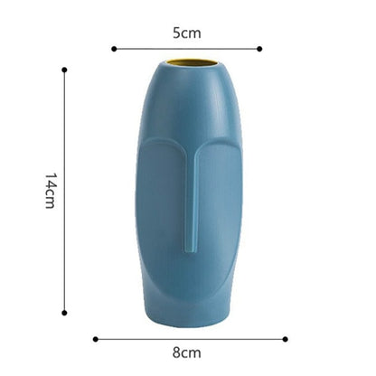 Vase en Céramique "Visage Archaïque"