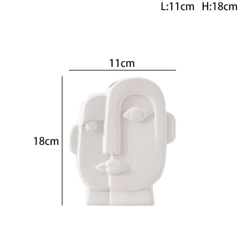 Vase Visage Abstrait