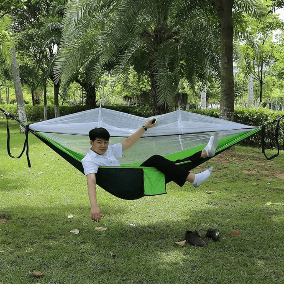 Hamac avec Moustiquaire de Camping Ultra-Résistant