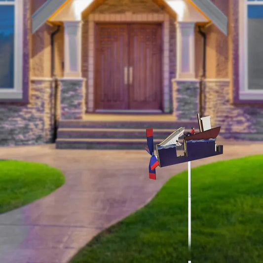 Moulin à vent cinétique en forme de requin spectaculaire