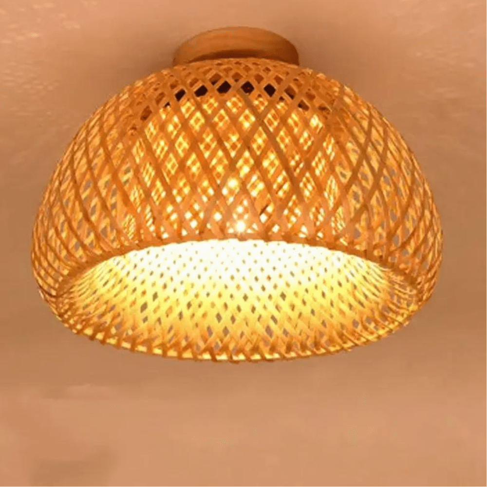 Plafonnier Rotin LED Circulaire Raffiné