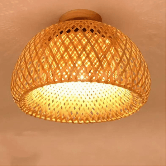 Plafonnier Rotin LED Circulaire Raffiné