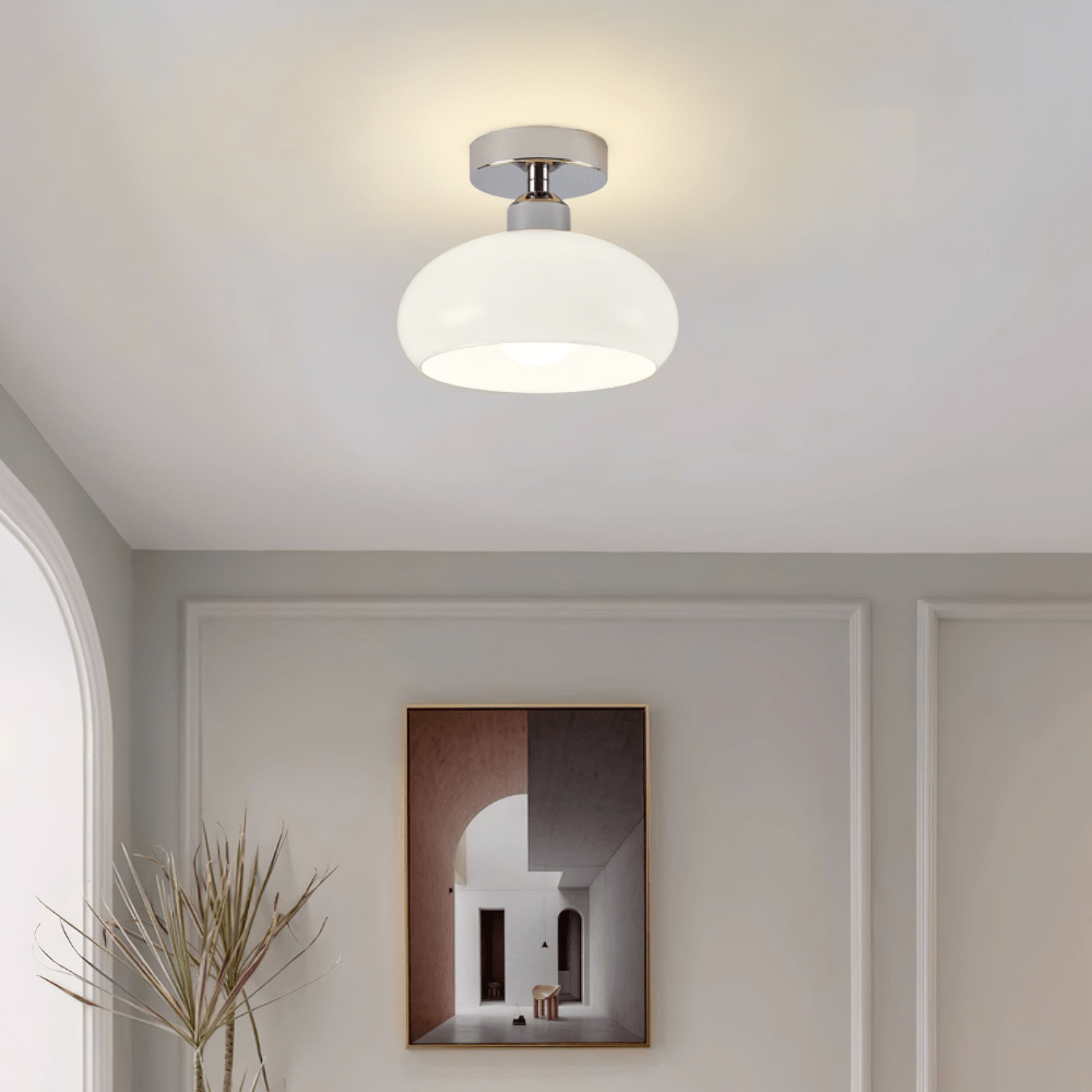 Plafonnier Verre Vintage à LED Élégant