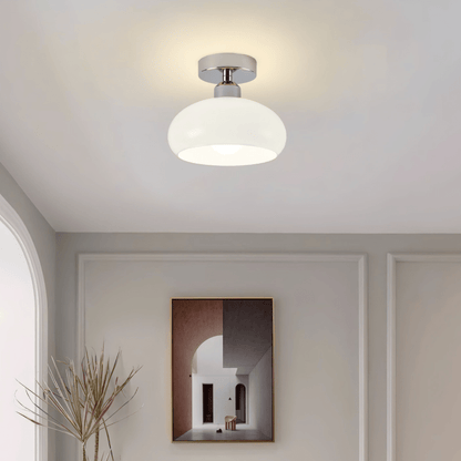 Plafonnier Verre Vintage à LED Élégant