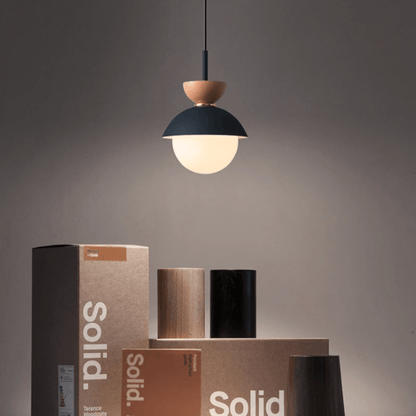 Suspension Luminaire Boule en Verre Nordique Moderne