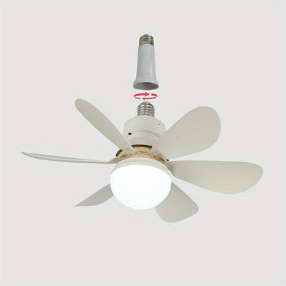 Plafonnier LED Moderne avec Ventilateur Silencieux