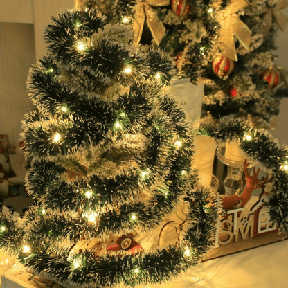 Guirlande de Noël en rotin Lumineuse