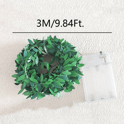 Guirlande LED Lierre Émeraude Brillante