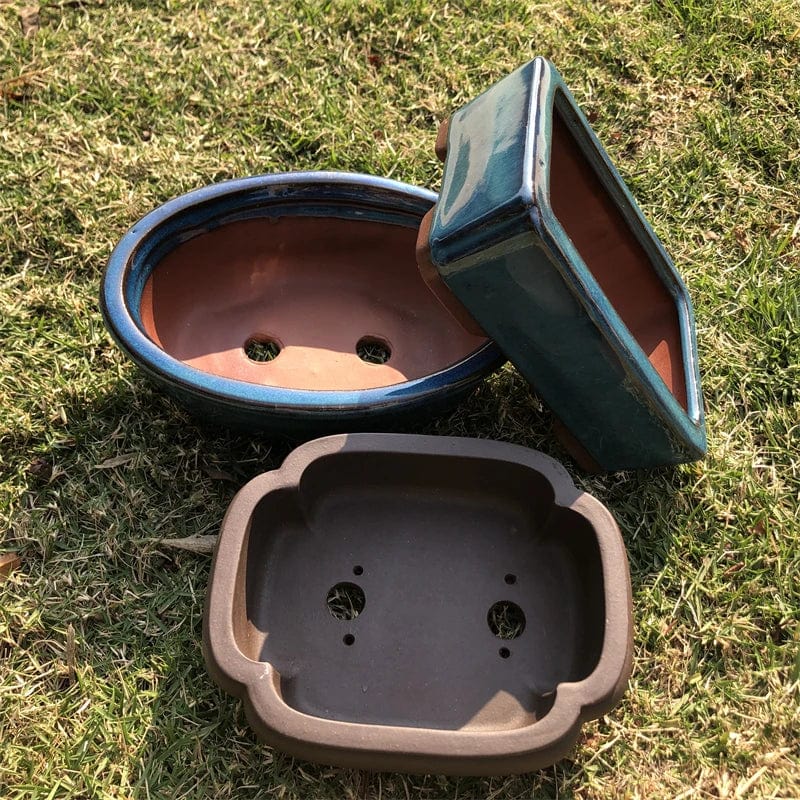 Pot de Fleur Bonsaï en Céramique Élégant