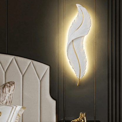 Applique Murale Lumineuse "Plume d'Ange" Artistique