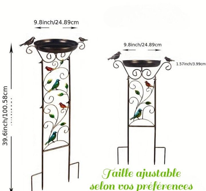 Baignoire pour Oiseaux Originale Montable