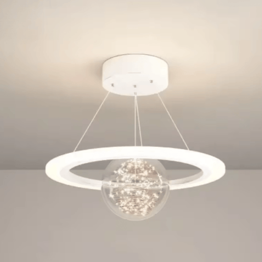 Plafonnier Boule Élégant Blanc Annulaire