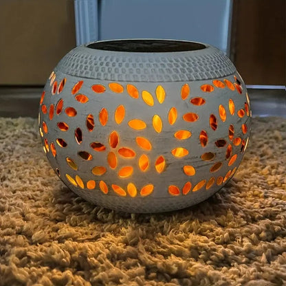 Lanterne Solaire d'Extérieur Effet Flamme Dansante