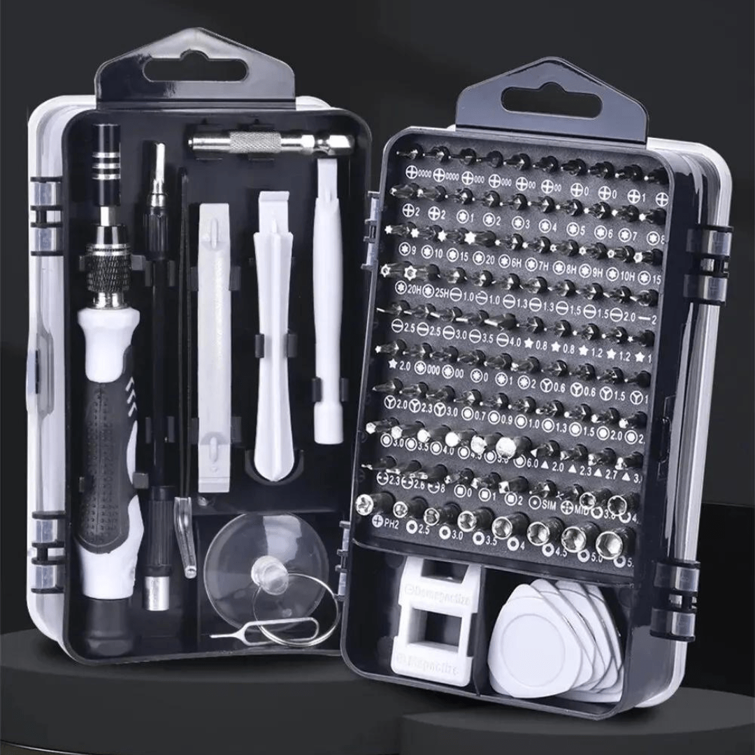 Boîte de Tournevis de Précision Professionnelle 115 en 1 (+8 Pics Offerts )