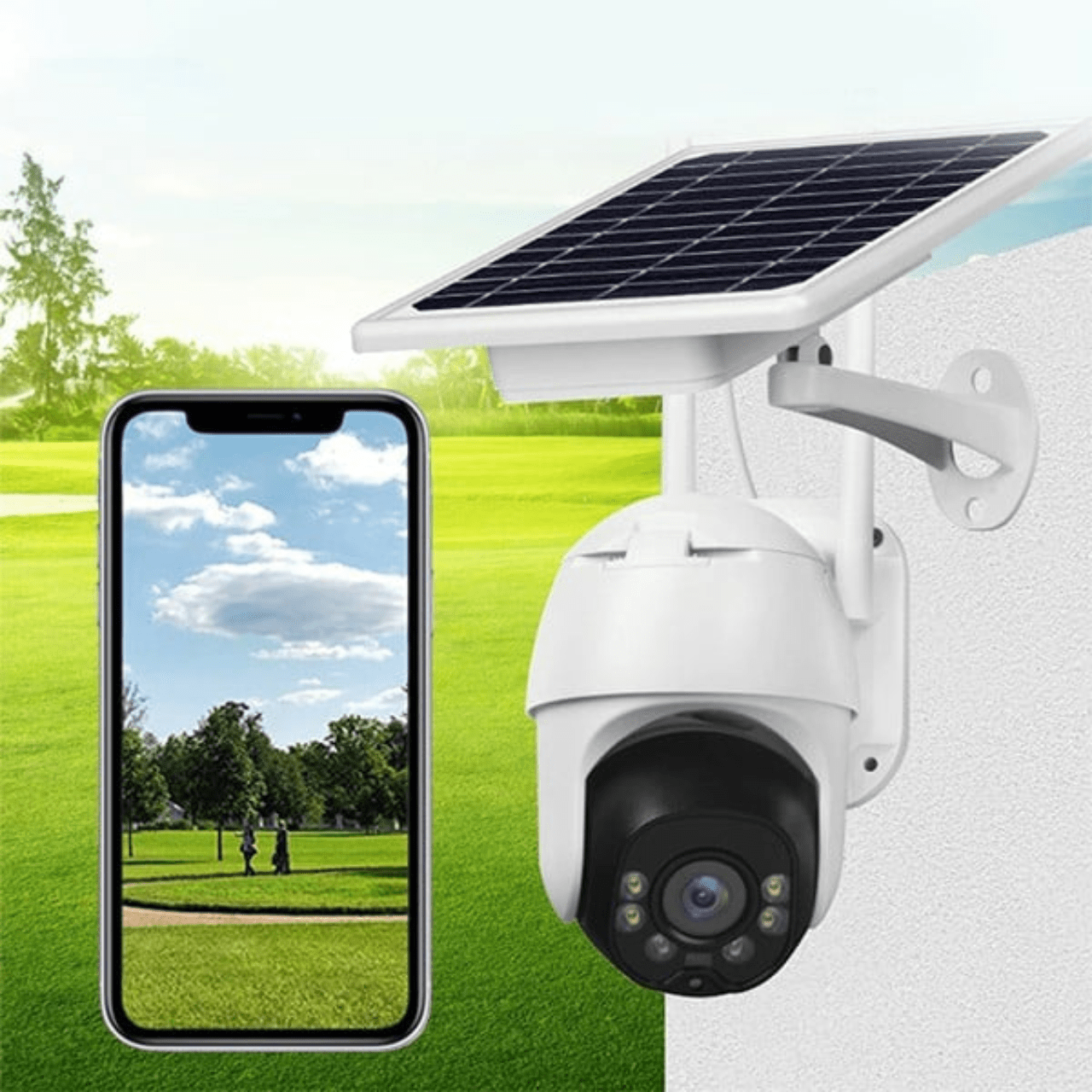 Caméra de Surveillance Solaire Sans Fil Intelligente