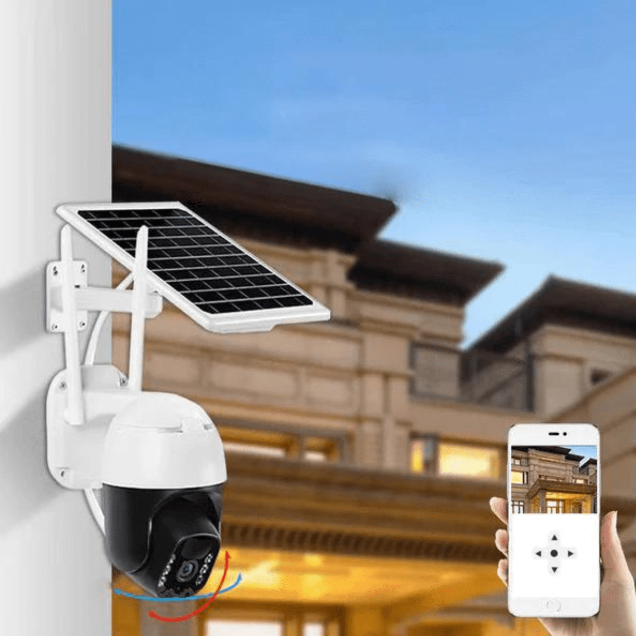 Caméra de Surveillance Solaire Sans Fil Intelligente