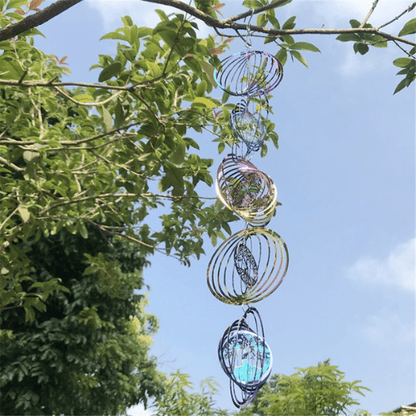 Carillon rotatif coloré d'extérieur