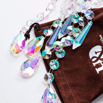 Carillons attrape-soleil en cristal