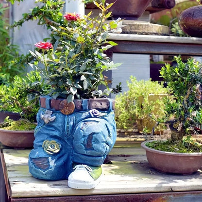 DenimVase™ - Pot de Fleurs Jean Innovant