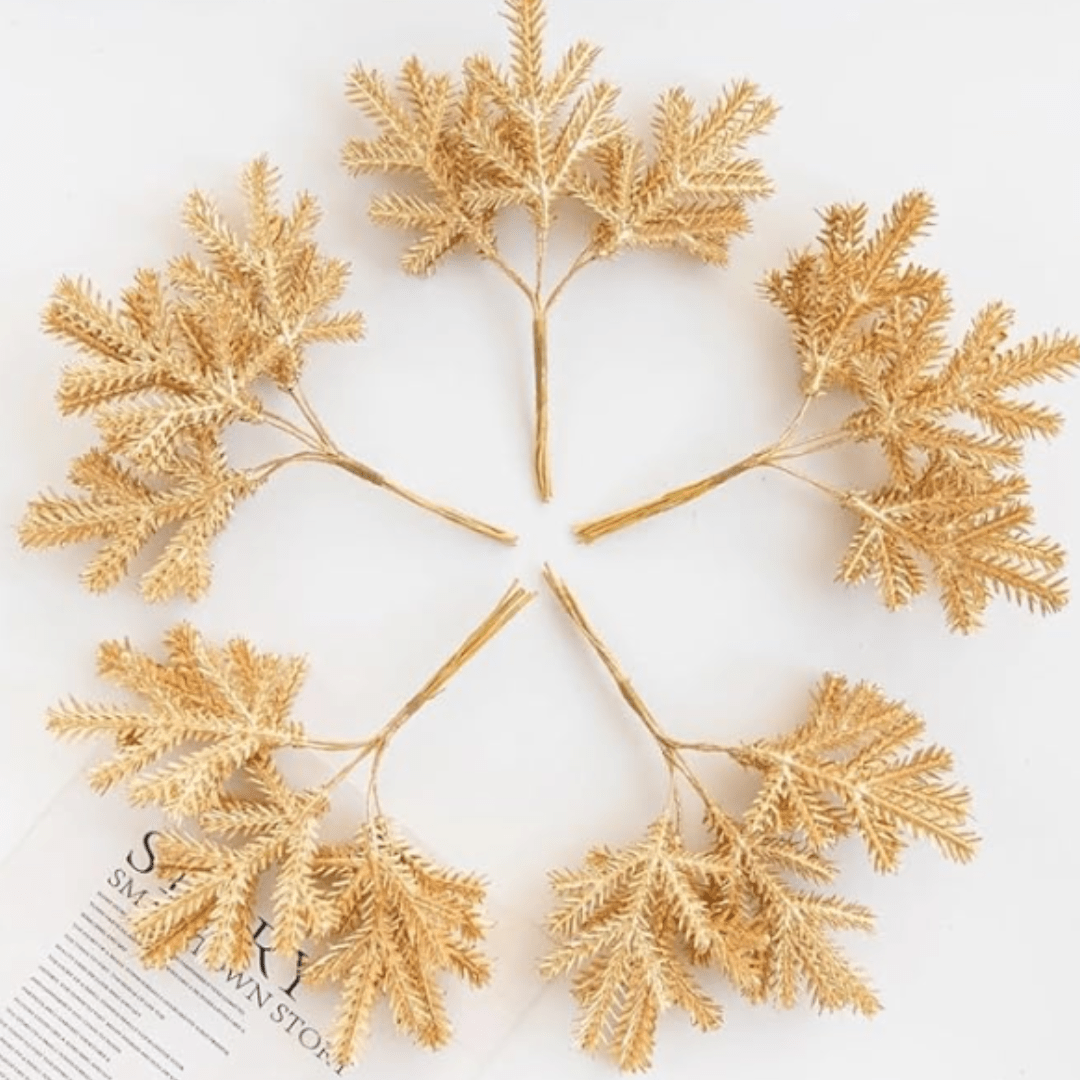 Plante Artificielle Branches de Conifère Givré