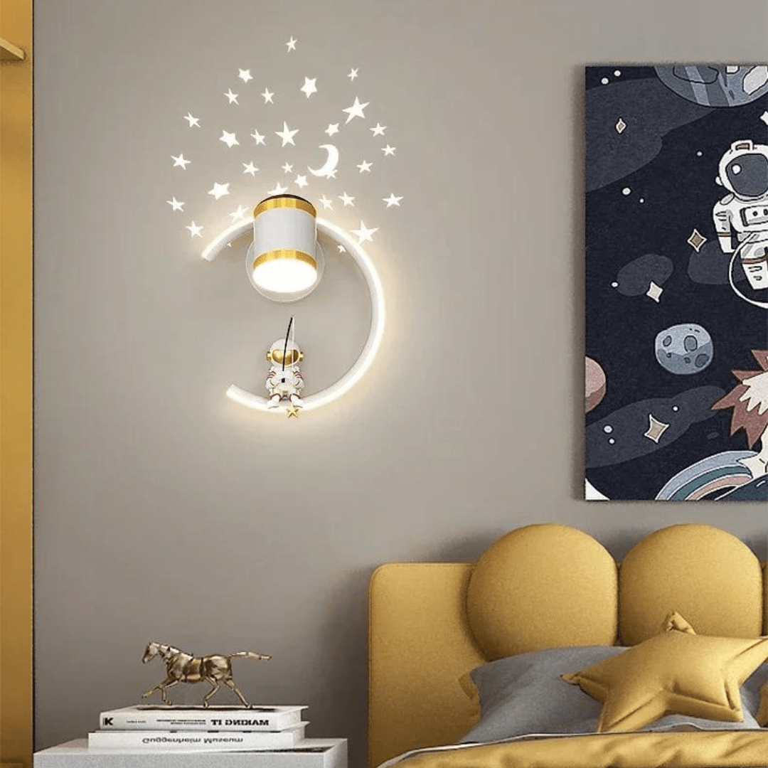 Applique Murale LED Ludique pour Enfant Astronaute