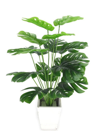 Feuilles de palmier vertes artificielles Monstera