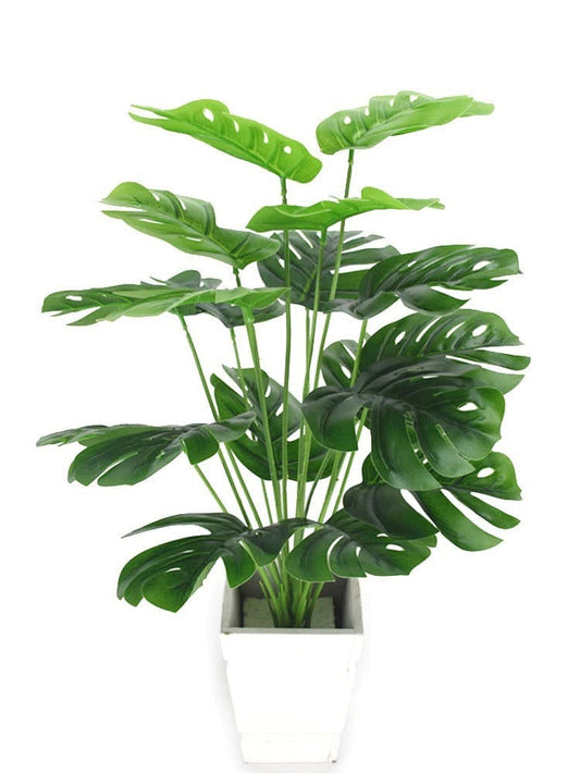 Feuilles de palmier vertes artificielles Monstera