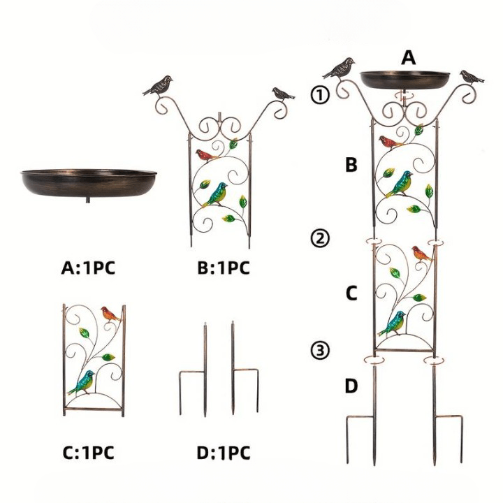 Baignoire pour Oiseaux Originale Montable