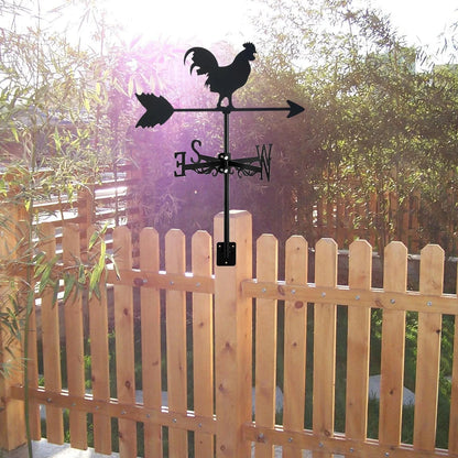 Girouette Coq Élégance Métallique Raffinée