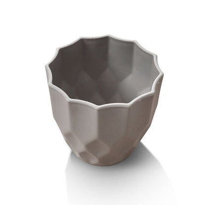 Petit Pot de Fleurs Arrondi