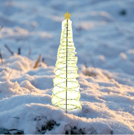 Guirlande Noël Solaire Lumineuse LED en Forme de Sapin