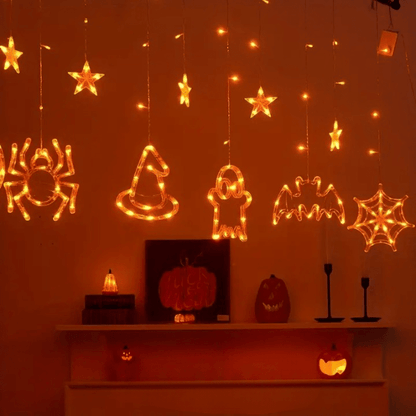 Guirlandes Lumineuses d'Halloween Étincelantes