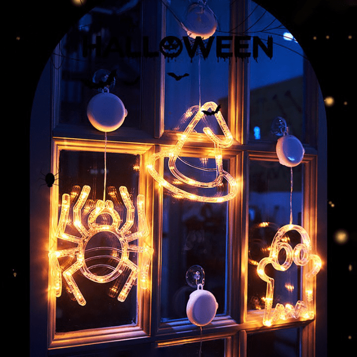 Guirlandes Lumineuses d'Halloween Étincelantes