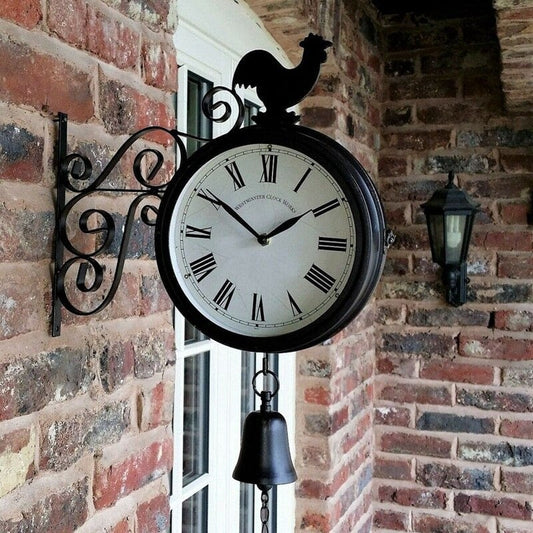 Horloge murale extérieure de jardin