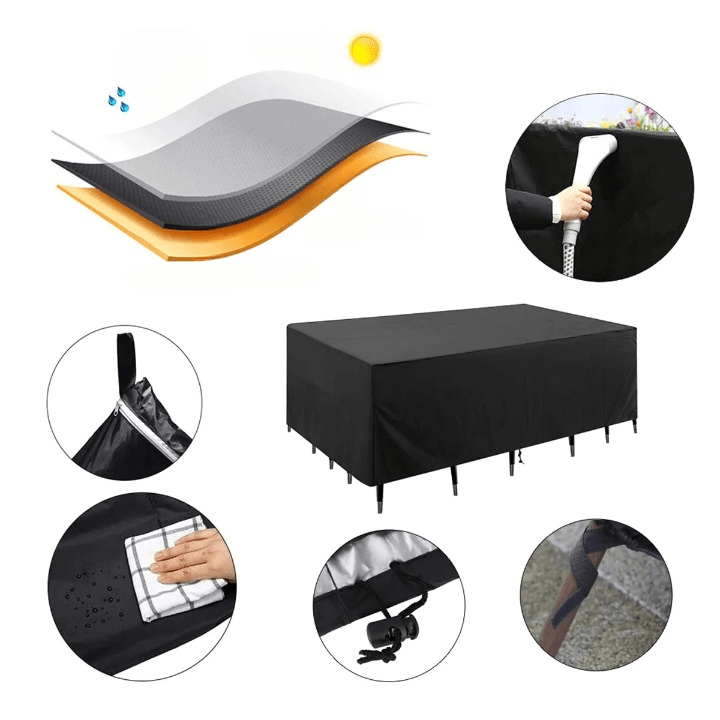 Housse de Table de Jardin Protectrice Premium