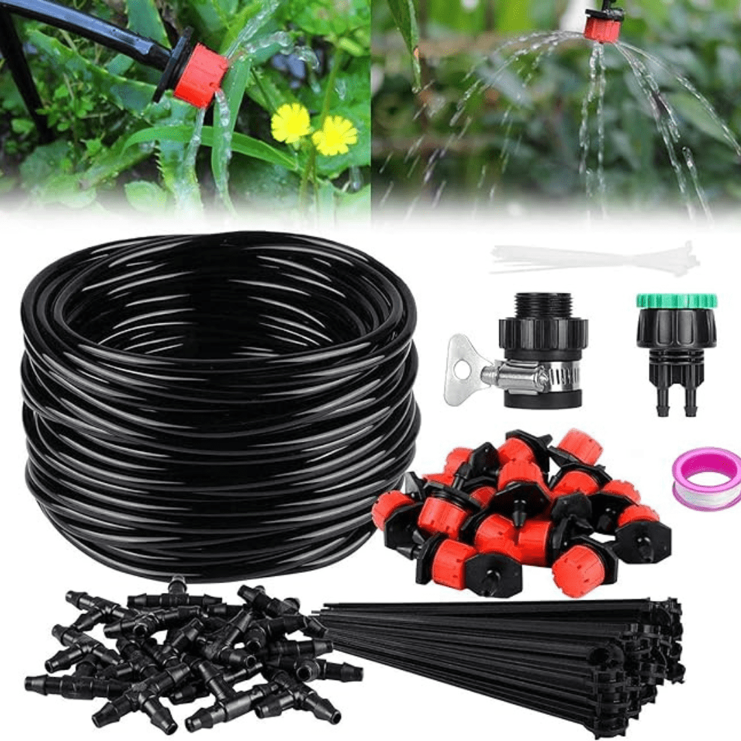 Kit d'Irrigation Goutte à Goutte Automatique pour Jardin (+Goutteurs Offerts)