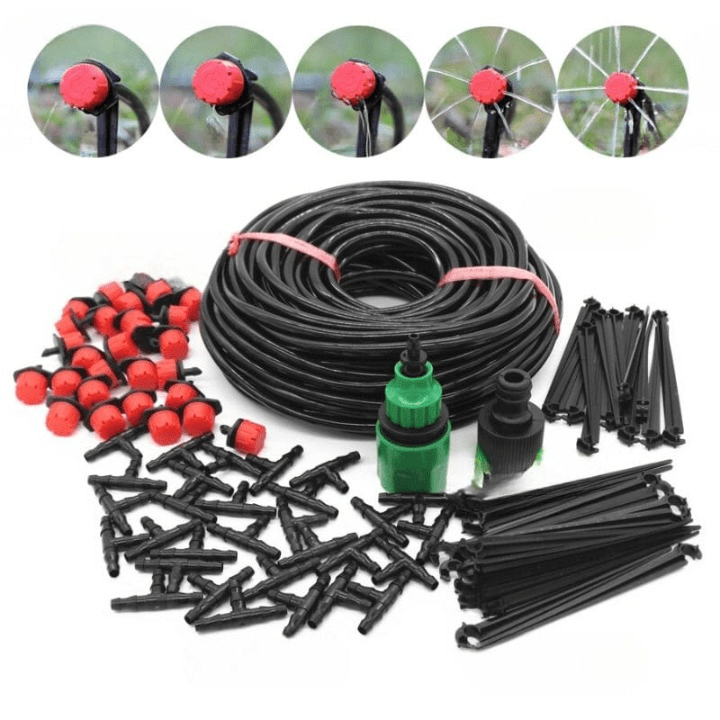 Kit d'Irrigation Goutte à Goutte Automatique pour Jardin (+Goutteurs Offerts)