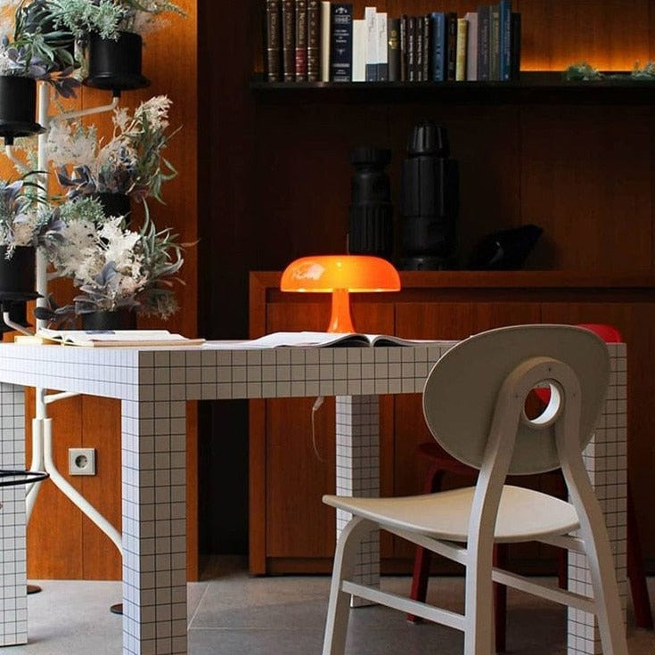 Lampe de table nordique en forme de champignon