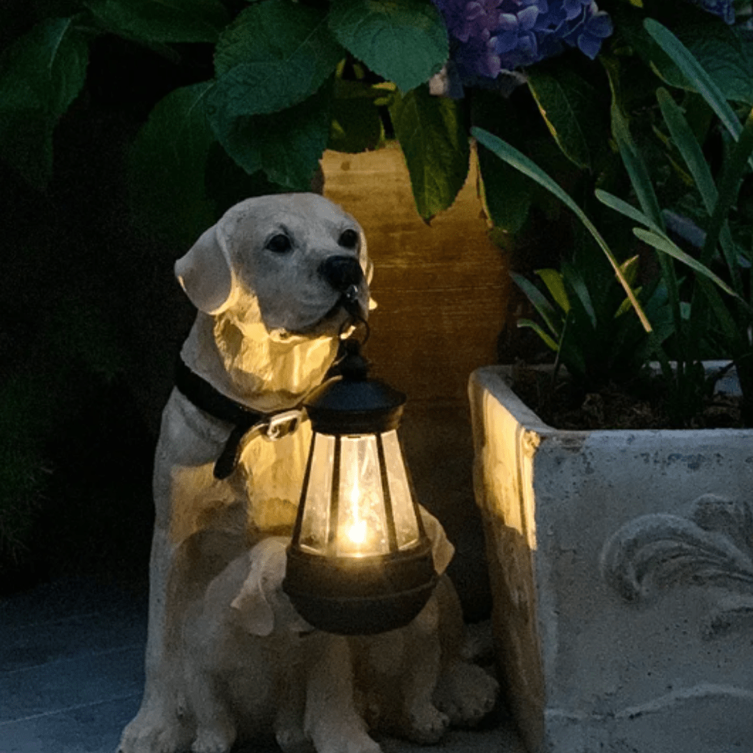 Lanterne Solaire Extérieur à Poser Chien
